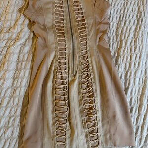 Rag & Bone Beige Dress with Stitch Detail